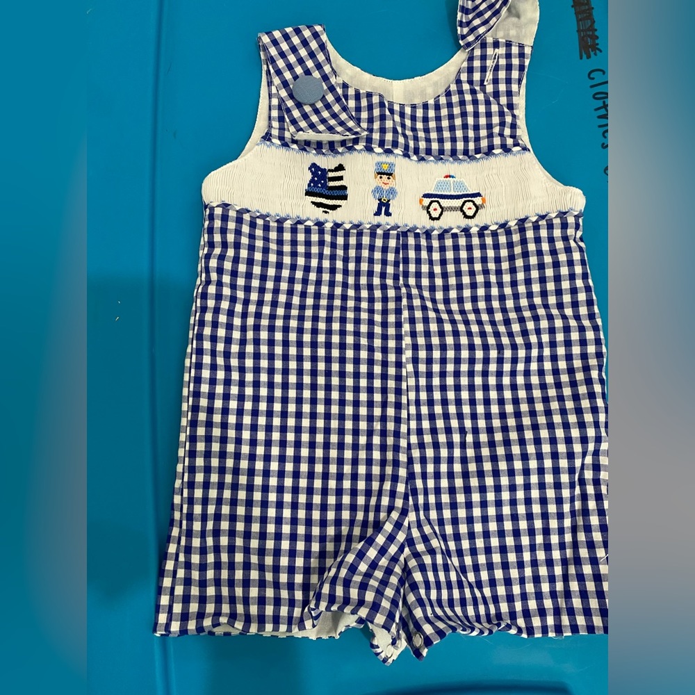 12M smocked Police outfit